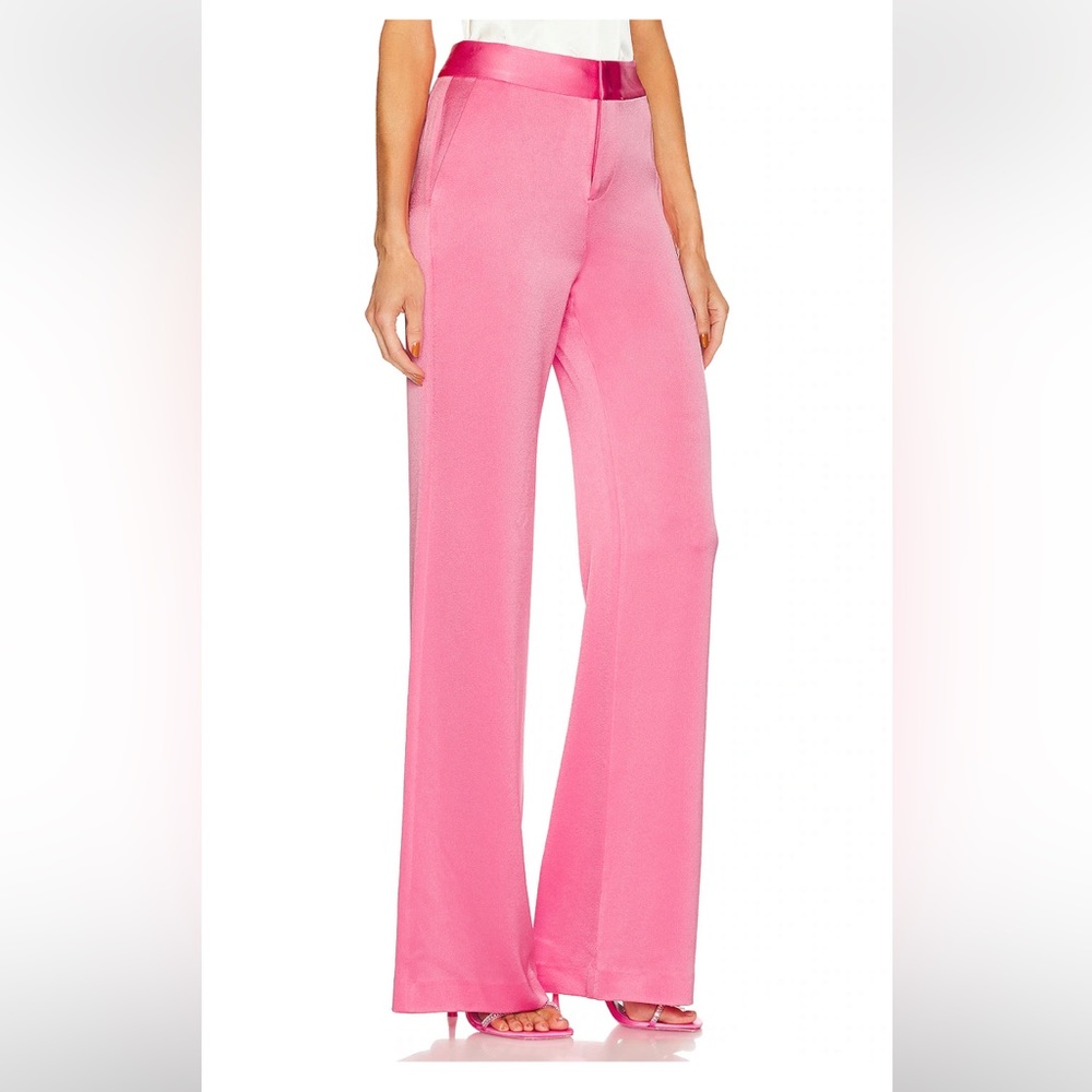 NWT Alice and Olivia Deanna Pants in Primrose Pink